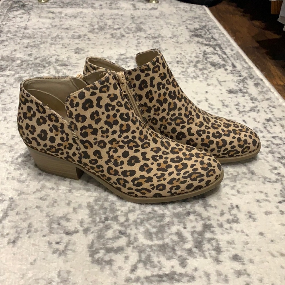 Leopard Print Booties